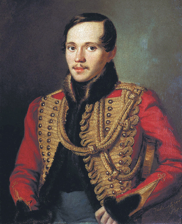 «Портрет поэта М.Ю. Лермонтова». Г.Е. Заболотский. 1837 г.
