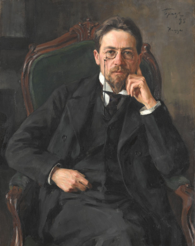 «Портрет писателя Чехова А.П.».Браз И.Э. 1898 г.