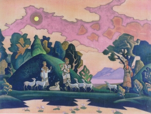 Рерих Н.К. кришна-лель. святой пастух. 1932.