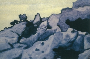 Рерих Н.К. пещеры баин-обо. монголия. 1935.