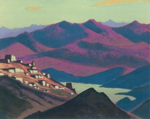Рерих Н.К. озеро ям-цо (селение в горах). 1937.