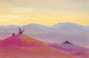 Рерих Н.К. пустыня. 1937.