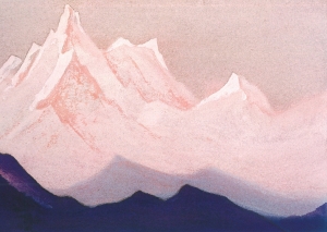 Рерих Н.К. гималаи. белые горы. 1944.