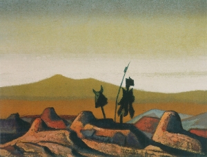 Рерих Н.К. могилы в пустыне. 1930.