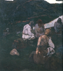 Рерих Н.К. сходятся старцы (фрагмент). 1898.
