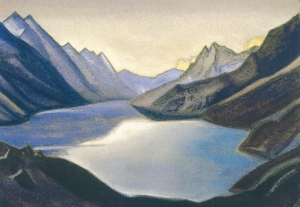Рерих Н.К. озеро нагов. кашмир. 1945.