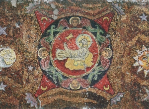 Рерих Н.К. святой дух (фрагмент мозаики). 1912.