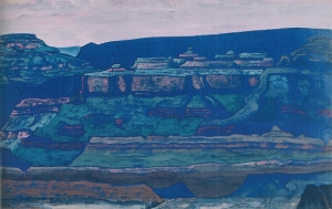 Рерих Н.К. синие храмы (Большой каньон. аризона). 1921.