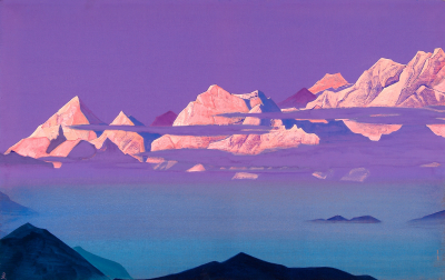 «Гималаи. Розовые горы».Н.К.Рерих. 1933г.