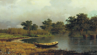 «Берег реки. Лодка» Р.Г. Судковский. 1881г.